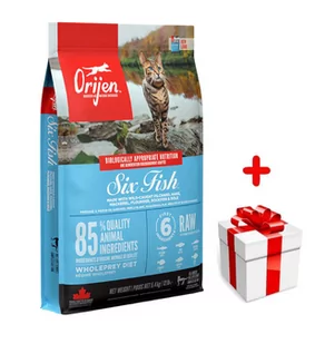 ORIJEN Six Fish cat 5,4kg + niespodzianka dla kota - Sucha karma dla kotów - miniaturka - grafika 1