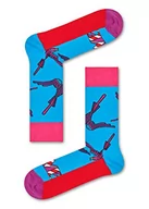 Skarpetki męskie - Happy Socks Love, kolorowe i zabawne, Skarpety dla kobiet i mężczyzn, Niebieski-Pomarańczowy-Różowy-Liliowy (36-40) - miniaturka - grafika 1