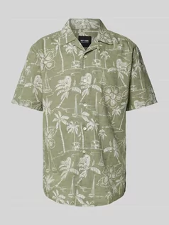 Koszule męskie - Koszula casualowa z kołnierzem z połami model ‘CAIDEN’ - grafika 1