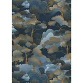 Tapety - Tapeta drzewa niebieskimIzłotym - 53 cm x 10.05 m - ERISMANN - miniaturka - grafika 1