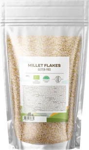 BrainMax Pure Płatki Jaglane, BIO, 1000 g - Płatki śniadaniowe i musli - miniaturka - grafika 1