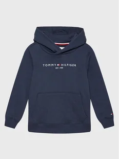 Tommy Hilfiger Bluza Essential KS0KS00213 M Granatowy Regular Fit - Moda i Uroda OUTLET - miniaturka - grafika 1