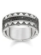 Sygnety - Thomas Sabo Srebrny pierścionek z cyrkoniami - miniaturka - grafika 1