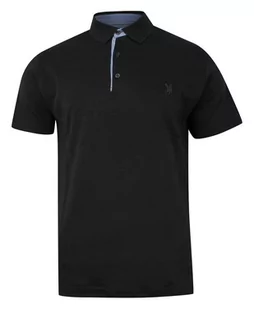 Koszulka POLO, Czarna Casualowa, Męska, Krótki Rękaw, Jednokolorowa, T-shirt - Expoman - Koszulki męskie - miniaturka - grafika 1