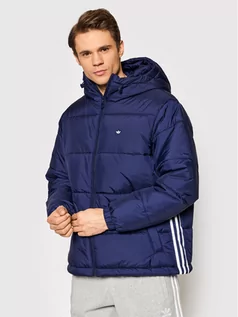 Kurtki męskie - Adidas Kurtka puchowa Puffer H13554 Granatowy Regular Fit - grafika 1