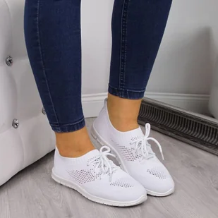 Buty sportowe slip on News W EVE211 (kolor Biały, rozmiar 40) - Slip on damskie - miniaturka - grafika 2