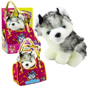 DLA DZIECI PIESEK W TOREBCE PLUSZOWY - Maskotki i pluszaki DLA DZIECI PIESEK W TOREBCE PLUSZOWY - Maskotki i pluszaki - miniaturka - grafika 1