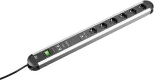 Bachmann Gniazdo BACHMANN PRIMO 6x uziemienie ochronne, pełna ochrona urządzenia, wyłącznik, ładowarka USB, 1,75 m - Listwy zasilające - miniaturka - grafika 1