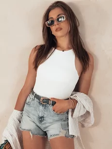 Spodenki damskie jeansowe URBAN COOL niebieskie Dstreet SY0360-M - Spodenki damskie - miniaturka - grafika 1