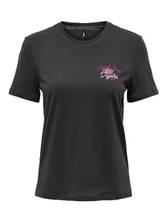 Koszulki i topy damskie - ONLY Onllenni Reg S/S Wild Top Box JRS T-Shirt damski, Phantom/Print: league, S - grafika 1