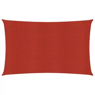 vidaXL Żagiel przeciwsłoneczny, 160 g/m, czerwony, 3x6 m, HDPE vidaXL - Parasole ogrodowe - miniaturka - grafika 1