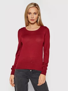 Swetry damskie - Vero Moda Sweter Felicity 10231475 Bordowy Regular Fit - grafika 1
