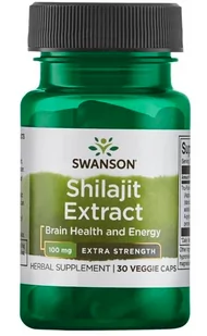 Ekstrakt Swanson Shilajit - 100 mg, 30 kapsułek - Suplementy naturalne - miniaturka - grafika 1