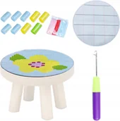 Pasmanteria - Zestaw do haftowania dla początkujących DIY okrągła podkładka na siedzisko - miniaturka - grafika 1