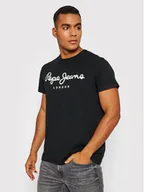 Koszulki męskie - Pepe Jeans T-Shirt Original PM508210 Czarny Slim Fit - miniaturka - grafika 1