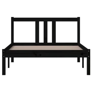 Lumarko Rama łóżka, czarna, lite drewno, 100 x 200 cm - Łóżka Lumarko Rama łóżka, czarna, lite drewno, 100 x 200 cm - Łóżka - miniaturka - grafika 5