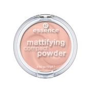 Pudry do twarzy - Essence Mattifying Compact Powder, puder matujący w kompakcie 10 Light Beige, 11 g - miniaturka - grafika 1