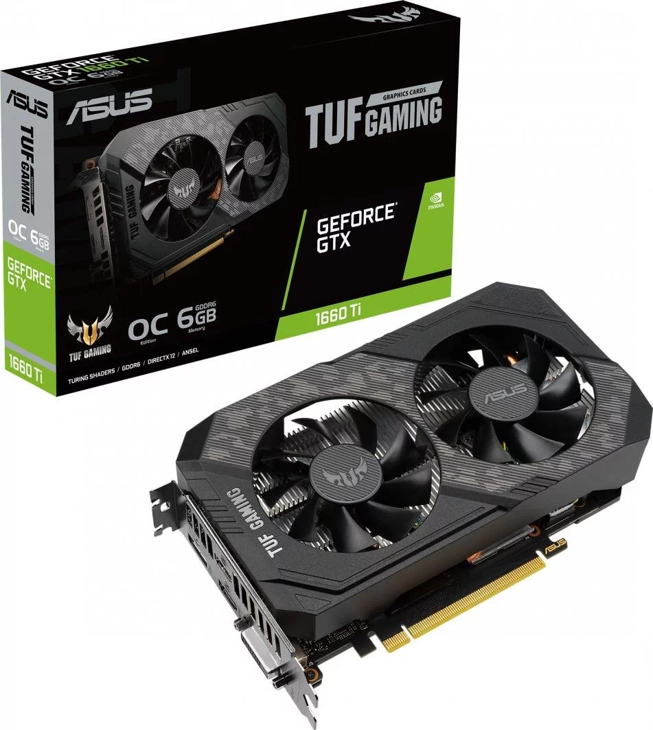 Asus TUF GeForce GTX 1660Ti Gaming Evo OC 6GB GDDR6 (TUF-GTX1660TI-O6G-EVO-GAMING)