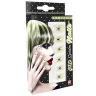 Stroje karnawałowe - Widmann Set of 12 S/adhes Glow in the Dark Spider Nails for Fancy Halloween Dress Accessory VD-WDM05356 - miniaturka - grafika 1