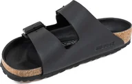 Klapki i japonki męskie - Birkenstock Birkenstock Arizona 1019098 Czarne 38 - miniaturka - grafika 1