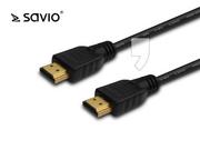 Kable - ELMAK Kabel HDMI CL-063 m czarny złoty v1.4 3D - miniaturka - grafika 1