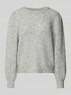 Swetry damskie - Sweter z dzianiny z bufiastymi rękawami model ‘SLFLULU’ - miniaturka - grafika 1