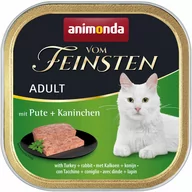 Mokra karma dla kotów - Zestaw Animonda vom Feinsten Adult, 32 x 100 g - Indyk z królikiem - miniaturka - grafika 1