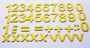 Cyferki magnetyczne, magnesy na lodówkę,41 el - Magnesy - miniaturka - grafika 1