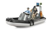 Samochody i pojazdy dla dzieci - Pojazd Policyjna łódź z 2 figurkami i modułem Bruder - miniaturka - grafika 1
