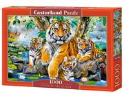 Puzzle - Castorland Puzzle 1000 Tigers by the Stream - miniaturka - grafika 1