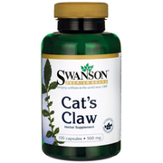 Suplementy naturalne - Swanson - Cat's Claw, Koci Pazur, 500mg, 100 kapsułek - miniaturka - grafika 1