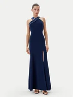 Sukienki - Rinascimento Sukienka wieczorowa CFC0019847002 Granatowy Regular Fit - miniaturka - grafika 1