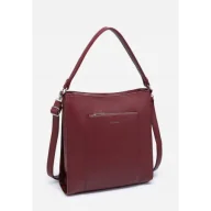Torebki damskie - Modna Klasyczna Torebka Damska LUIGISANTO Torba Bordowa Skóra Ekologiczna - miniaturka - grafika 1