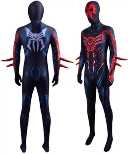 Strój Przebranie Spiderman 2099 Cosplay 152/158 - Stroje karnawałowe - miniaturka - grafika 1