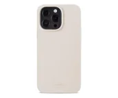 Etui i futerały do telefonów - Holdit Silicone Case iPhone 13 Pro Light Beige - miniaturka - grafika 1