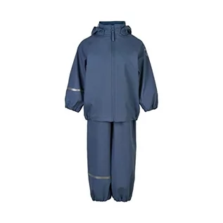 Kurtki i płaszcze dla chłopców - Celavi Dziecięca kurtka przeciwdeszczowa Pu Recycled Rain Set, niebieski (China Blue), 90 - grafika 1