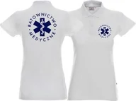 Odzież robocza - Promostars LPP - Koszulka Polo damska RATOWNICTWO MEDYCZNE biała - miniaturka - grafika 1