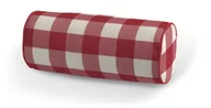 Poduszki dekoracyjne - Dekoria Wałek prosty czerwono biała krata 5,5x5,5cm) 16 x 40 cm Quadro 530-136-18 - miniaturka - grafika 1