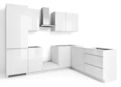 Meble kuchenne - Zestaw Mebli Kuchennych Rimini 280X180-P Biały Połysk - miniaturka - grafika 1