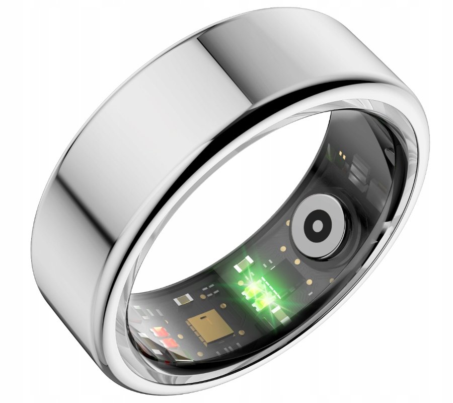 Smart Ring #9 18.9mm Srebrny Android iOS Inteligentny pierścień Stacja