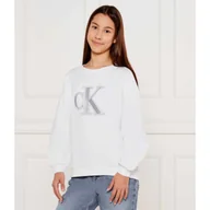 Bluzy dla dziewczynek - Calvin Klein Jeans Bluza Loose fit - miniaturka - grafika 1