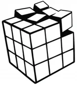 Dekoracje domu - Dekoracja 3D Do Pokoju Młodzieżowego Kostka R107 - miniaturka - grafika 1