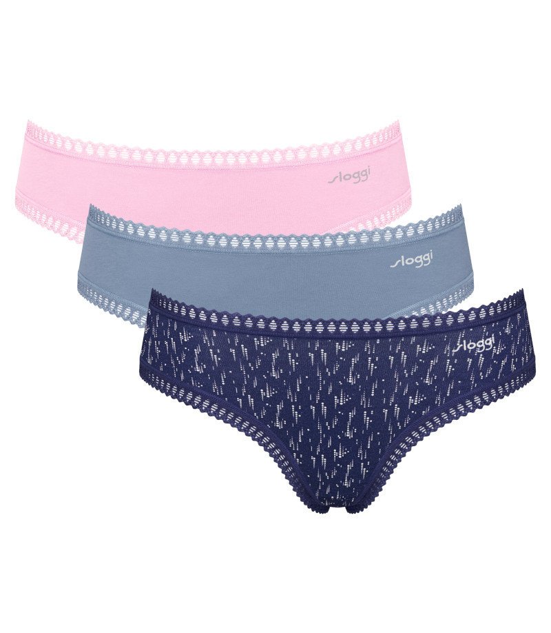 3 x Majtki damskie sloggi GO Crush Hipster C3P-M