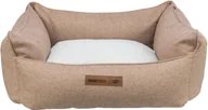 Legowiska dla psów - Trixie Farello bed, square, 100 × 70 cm, brown/white - miniaturka - grafika 1