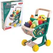 Zabawy w naśladowanie dorosłych - ASKATO WÓZEK SKLEPOWY Z ZAKUPAMI 21956 - miniaturka - grafika 1