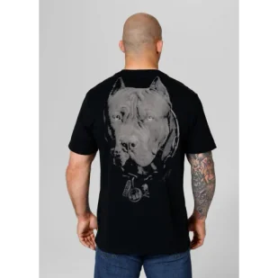 Pit Bull T-Shirt Koszulka Small Logo Born In 1989 Black - Koszulki sportowe męskie - miniaturka - grafika 1