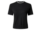 Swetry damskie - esmara® Sweter damski z delikatnej dzianiny (Czarny, S (36-38)) - miniaturka - grafika 1