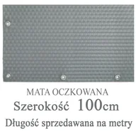 Parawany - Mata,osłona balkonowa OCZKOWANA z technorattanu, kolor jasno szary, szerokość 1,00 m - miniaturka - grafika 1