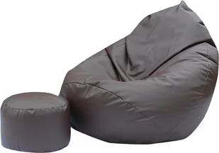 Pufa sako XXXXL worek + gratis brązowa - Pufy i podnóżki - miniaturka - grafika 1