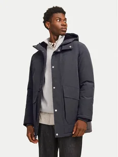 Jack&Jones Parka Trek 12256992 Szary Regular Fit - Kurtki męskie - miniaturka - grafika 1
